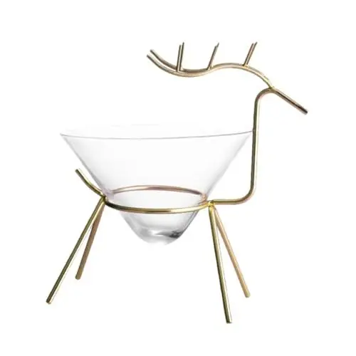 Produktbild: GRIRIW Hirschform Weinbecher Aus Eisenkunst Saftglas Cocktailbecher Für Bar Gold Modernes Design Für Zuhause Küche Party