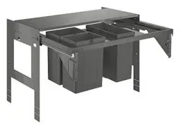 Produktbild: GROHE Blue Accessoires | Mülltrennsystem 90 cm - 8 l / 8 l / 11 l | grau | 40983000