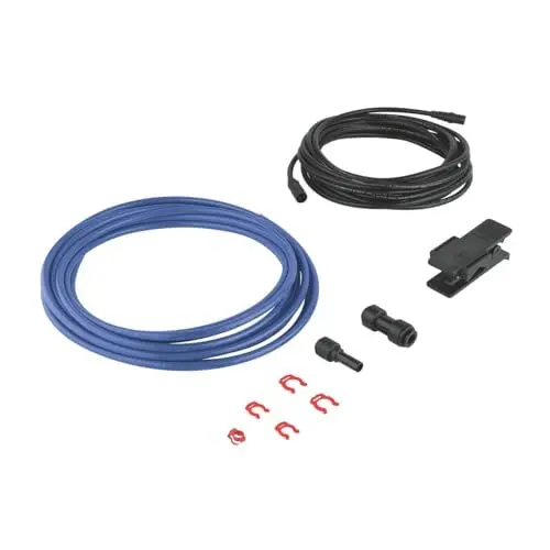 Produktbild: GROHE Blue, Verlängerungsset für Blue Kühler (für Installation im Nebenschrank oder Keller unter der Küche, Verlängerungskabel 5m, Trinkwasserschlauch 5m, mit Adapter und Clips), 40843000