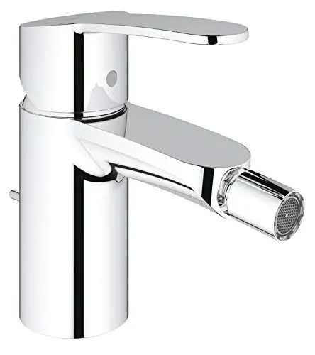 Produktbild: GROHE Eurostyle Cosmopolitan Einhand-Bidetbatterie (schnelle Befestigung, flexible Anschlussschläuche, Kugelgelenk-Mousseur, variable Mengenbegrenzung), chrom, 33565002