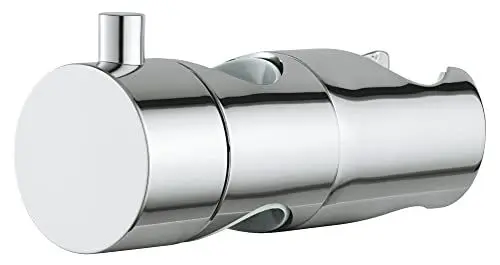 Produktbild: GROHE, Duschkopfhalterung für Duschstangen (Einstellung des Brausekopfes auf korrekte Höhe & Winkel, 25mm Durchmesser, für alle Standard Brausestangen geeignet, langlebig), chrom, 48177000