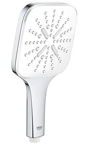 Produktbild: GROHE Rainshower 130 SmartActive Cube | Handbrause 3 Strahlarten | moon white | 26551LS0