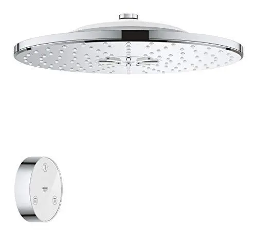 Produktbild: Grohe Rainshower SmartConnect 310 Brausen- und Duschsysteme - Kopfbrause 2 Strahlarten, mit Fernbedienung chrom 26641000 Rund