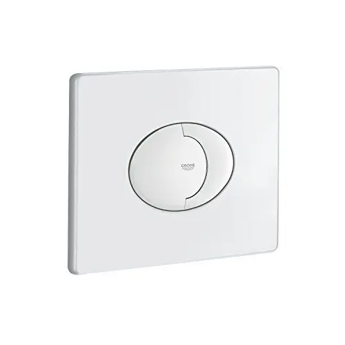 Produktbild: GROHE Skate Air - Abdeckplatte (wassersparend, 156 x 197 mm, für 2-Mengen- und Start & Stopp-Betätigung, für pneumatisches Ablaufventil AV1), alpinweiß, 38506SH0