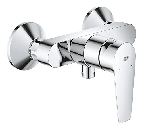 Produktbild: GROHE StartEdge, Duscharmatur Aufputz, mit Werkzeug (Mischbatterie für die Dusche, eigensicher gegen Rückfließen, Brausearmatur mit Metallhebel, langlebige Oberfläche), chrom, 24197001