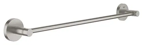 Produktbild: GROHE Start - Badetuchhalter (Stichmaß 450mm, Material: Metall, verdeckte Befestigung), supersteel, 41197DC0