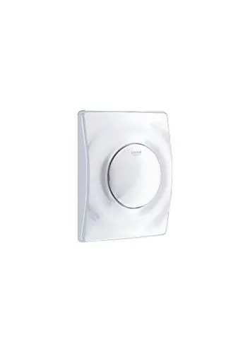 Produktbild: GROHE Surf - Abdeckplatte (116 x 144 mm, mit Druckknopfbetätigung, langlebig), alpinweiß, 37018SH0