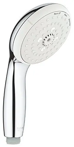 Produktbild: Grohe 28419002 Tempesta 100 Handbrause 3 Strahlarten, Chrom, Mit Wassersparfunktion 9,5 L/Min.