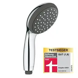 Produktbild: GROHE Vitalio Start 100 - Handbrause (wassersparend, 2 Strahlarten, universale Befestigung, robust), rund, chrom, 27946000