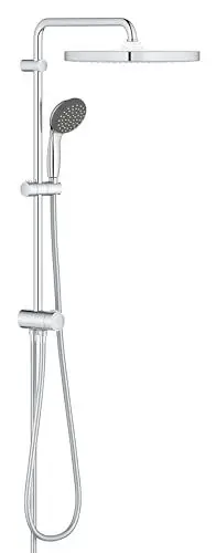 Produktbild: GROHE Vitalio Start System 250 Cube Flex - Duschsystem mit Umstellung (wassersparend, Wandmontage, Antikalk- System, robust), chrom, 26698000