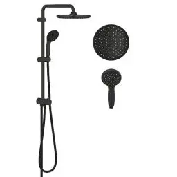 Produktbild: GROHE Vitalio Start System 250 Flex - Duschsystem (wassersparend, 2 Strahlarten, Antikalk-System), matt schwarz, 266802430