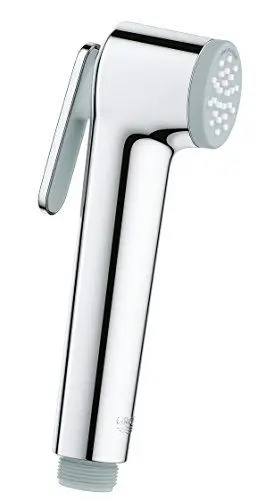 Produktbild: GROHE Vitalio, Bidet-Handbrause für das WC (Dusckopf mit 1 Strahlart, mit Druckknopf, langlebige Oberfläche, leicht zu reinigen), chrom, 26351000