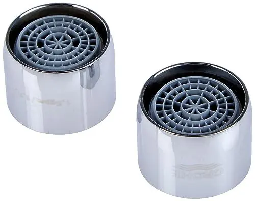 Produktbild: GROHE Wassersparset (wassersparend, 5,7 l/min bei 3 bar, schnelle Reinigung, 2 Spar- Mousseure M22, langlebig), chrom, 40527000