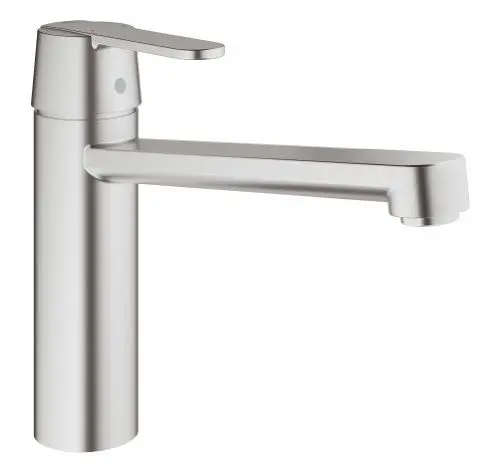 Produktbild: Grohe Get Küchenarmatur - Spültischarmatur Supersteel, mittelhoher Auslauf, schwenkbar 30196DC0 M