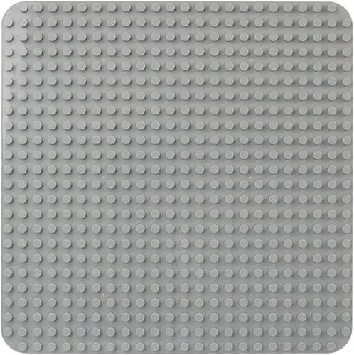 Produktbild: Große Bauplatte Kompatibel mit Lego Duplo Platten, Classic Grundplatte für DUPLO Sets,38 * 38cm Platten-Set für Kreatives Vorschulspielzeug,Grau