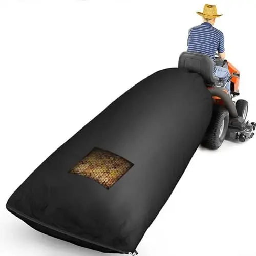 Produktbild: Große Kapazität Rasentraktor Laubsack 210D Oxford Tuch Garten Laubsack für die meisten Rasentraktoren Kehrmaschinen, 200 cm x 130 cm
