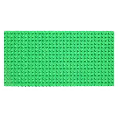 Produktbild: Große Platte Bauplatte, Kompatibel Lego Duplo, Hubelino, Papimax, Unico Plus, 51cm x 26cm x 2cm, Rechteckig, grün