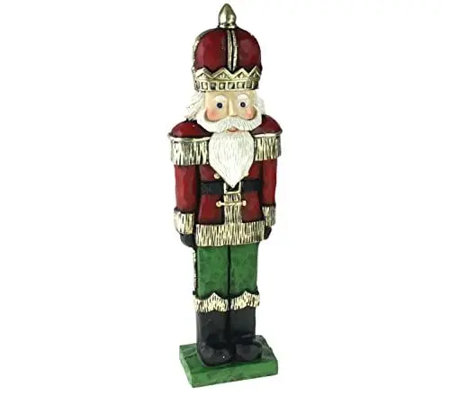 Produktbild: Große Voss Nussknacker Figur 63 cm hoch Magnesia Dekoration