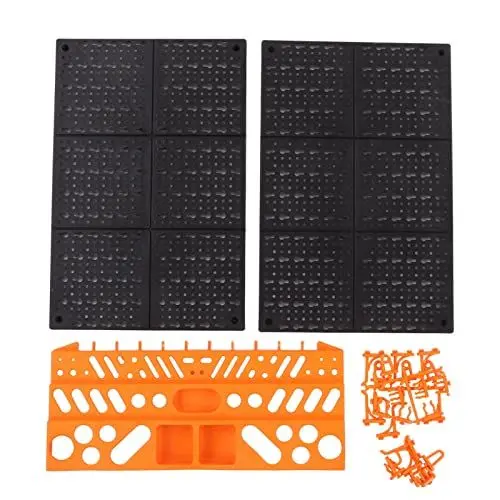 Produktbild: Große Wandmontierte Stecktafel, ABS-Werkzeug-Organizer-System, 15 Kg Tragfähigkeit für Garage, Werkstatt-Organisation