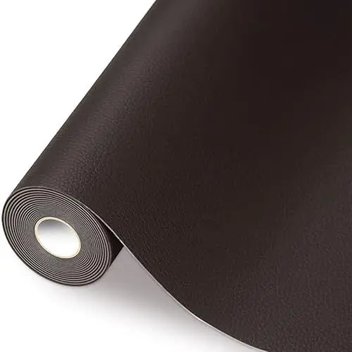 Produktbild: Großer Lederreparaturflicken, selbstklebender Lederreparaturflicken, Lederreparaturset für Autositze, Sofas, Computerstühle, Leder Reparatur Set Schwarz