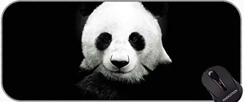 Produktbild: Großes Mousepad mit Premium-Strukturiertem Tuch, Zubehör tierische Panda-Gummi-Mauspad
