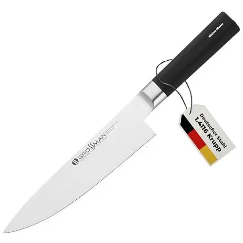 Produktbild: GROSSMAN® 002SH - Sashimi | Kochmesser 33,0 cm | Ultrascharfer Küchenmesser | Deutschem Edelstahl Klinge 19,0 cm | mit Ergonomischen Griff 14,0 cm (190 Gramm)