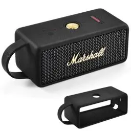 Produktbild: Growalleter Silikonhülle für Marshall Emberton III Tragbarer Bluetooth-Lautsprecher, Reise Schutzhülle Kompatibel mit Marshall Emberton III Zubehör, Emberton III Silikonhülle (Schwarz)