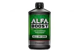 Produktbild: Growsartig ALFA Boost All-IN-ONE Pflanzen-Booster mit Triacontanol 1 Liter. Für Blüte, Wachstum und Bewurzelung. Steigert den Ertrag. Biozertifiziert.