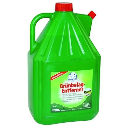 Produktbild: Grünbelagsentferner 5 Liter in Schnabelkanne - Einfache Anwendung für Garten, Terrassen und Gehwege, Effektiver Schutz & Reinigung, Gebrauchsfertiger Mix für Außenflächen
