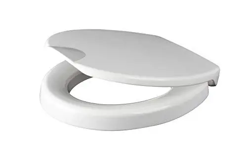 Produktbild: Grünblatt WC Sitz Health Care, Hygiene-Toilettensitz mit 5 cm Sitzerhöhung und Absenkautomatik, extra stabile Befestigung für maximale Sitzsicherheit, Duroplast, Weiß