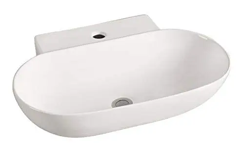 Produktbild: Grünblatt Waschbecken Aufsatz-Waschschale mit Lotus Effekt Nano-Beschichtung (56x39x12)
