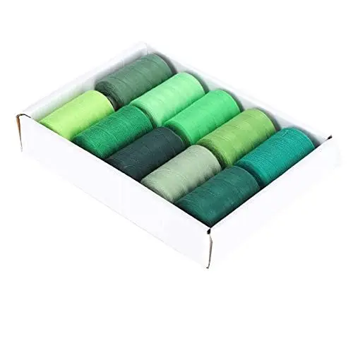 Produktbild: Grünes Nähgarn, Nähgarn-Set DIY Nähgarn-Set Zum Nähen von Dekorationen für die Bekleidungsherstellung Zum Basteln für Haushalts-DIY-Maschinen