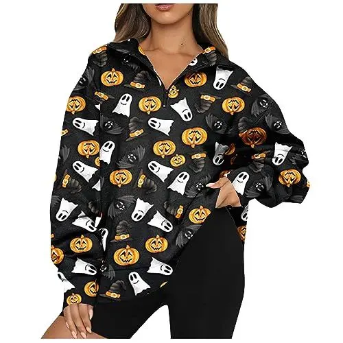 Produktbild: Grünes Sweatshirt Kawaii Sweatshirt Frauen Halloween Sweatshirt Smores Halloween Kostüm Frauen Halloween Kostüme Polizist Drew House Hoodie Halloween Kostüme Halloweenpullis Für Frauen