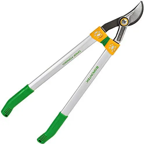 Produktbild: GRÜNTEK Professionelle geschmiedete Astschere X-25, 650 mm, scharfe und bequeme Bypass Baumschere mit Stoßdämpfern, Robustes und sicheres Gartenwerkzeug