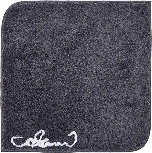 Produktbild: Grund COLANI Exklusiver Designer Badteppich 100% Polyacryl, ultra soft, rutschfest, ÖKO-TEX-zertifiziert, 5 Jahre Garantie, Colani 40, WC-Vorlage o.A. 60x60 cm, anthrazit