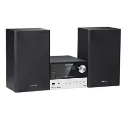 Produktbild: Grundig CMS 1050 DAB+ BT Kompakt Micro Anlage (Bluetooth, CD-MP3-Wiedergabe, USB Anschluss) schwarz/silber