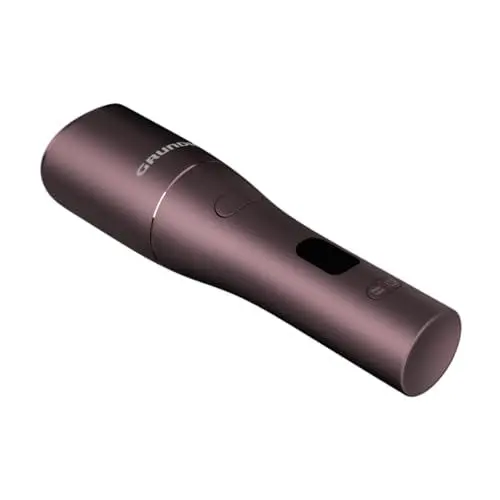 Produktbild: Grundig EasyCurl, automatischer Lockenstab, HS 6230, große und kleine Locken, lange und kurze Haare, kabellos, akkubetrieben, 3 Temperaturstufen, Keramikbeschichtung, Timer, LCD, Violett