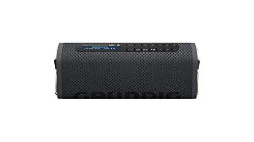 Produktbild: Grundig GBT Band Black - Bluetooth Lautsprecher mit DAB+ und FM Radio, 30 Meter Reichweite, mehr als 8 Std. Spielzeit, Akku 3.7 V mit 2000 mAh, Bluetooth version V5.0
