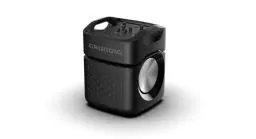 Produktbild: Grundig Party Hit Max Bluetooth Lautsprecher, Soundbox, 160 W, Bluetooth 5.3, bis zu 10 m Reichweite, RGB Lichteffekte, bis zu 12 Std. Akkulaufzeit, Powerbank-Funktion, spritzwasserdicht IPX4,Schwarz