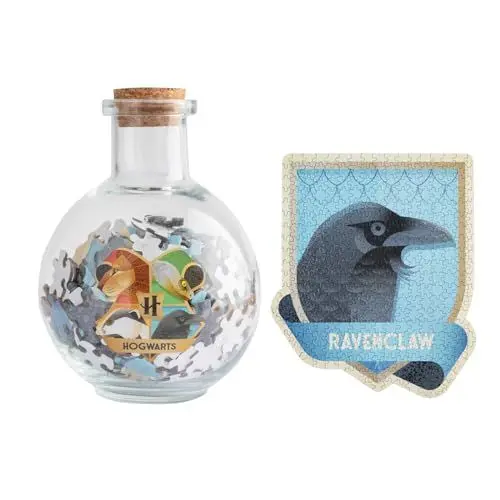 Produktbild: Grupo Erik Harry Potter Puzzle Ravenclaw Hogwarts Haus – Sammler Puzzle 322 Teile in Zaubertrinkflasche - Offizieller Harry Potter Fanartikel Geschenke