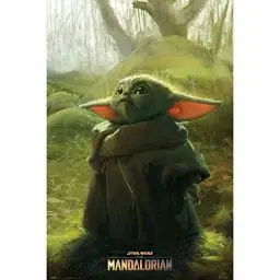 Produktbild: Grupo Erik Poster The Mandalorian Child Grogu - Wand-Deko Baby Yoda Star Wars