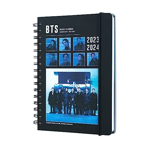 Produktbild: Grupo Erik Schulplaner 2023 2024 A5 BTS Kalender 2024 Buchkalender - Terminkalender 2024 A5 - Schulplaner 2023 2024 Schüler und Studierende - Schülerkalender 2023 2024 Ringbuch A5