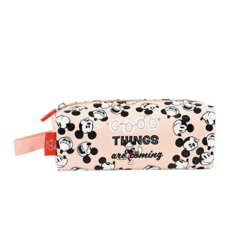 Produktbild: Grupo Erik Mäppchen Disney Mickey Mouse Jubiläum 1 Fach - Stift Etui Schule - Federmäppchen Mädchen Schlampermäppchen Jungen - Offizieller Disney Merch