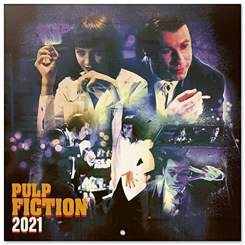 Produktbild: Grupo Erik Wandkalender Pulp Fiction - Kalender 2021 für 16 Monate, schwarz, CP21075