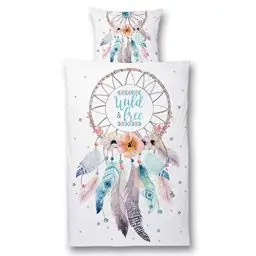 Produktbild: GRUSS & CO Motiv Traumfänger | 135 cm x 200 cm | Kissen 80 cm x 80 cm | Microfaser, Reißverschluss Garnitur | 45927 Bettwäsche, Micorfaser, Pastellfarben