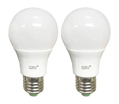 Produktbild: GRV E27 5W SMD LED AC12V / DC 12V-24V Glühbirne 40W 50W Glühlampenersatz für Sonnensystem, Wohnmobil, Boot, Innen Niederspannungs-Sicherheitsbeleuchtung Warmeiß 2er Pack (Nichthaushaltsbeleuchtung)