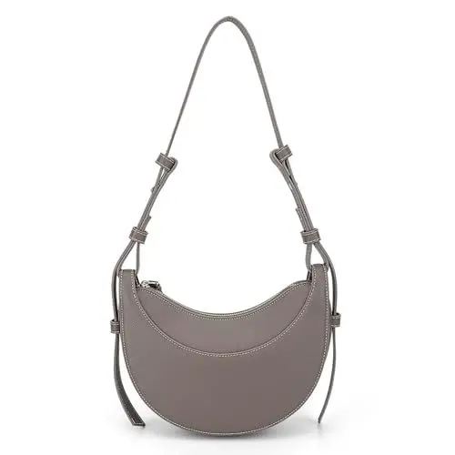 Produktbild: GSenhui Halbmond Tasche Kunstleder Schultertasche Damen Hobo Bag Knödeltasche Handtasche Damen Umhängetasche Crossbody Bag Moon Bag Crossbag mit 2 Schultergurten Mädchen