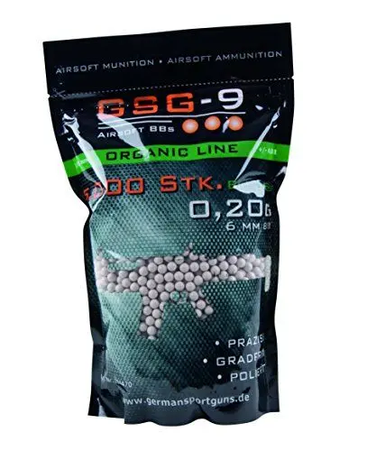 Produktbild: 0,20g 6mm BIO BBs 5.000 Stk Softairkugeln BB Kugeln gratfrei Airsoftkugeln Kugeln Softair Munition Airsoft BBs Airsoft Munition BBs für Luftpistole Luftgewehr Softairwaffe Airsoftpistole