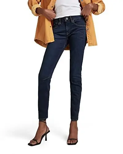 Produktbild: G-STAR RAW Damen Arc 3D Mid Waist Skinny Jeans