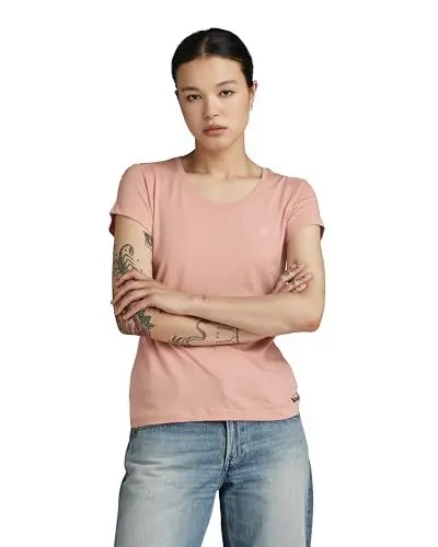 Produktbild: G-Star RAW Damen Eyben Slim V-Neck Top 2.0, Rosa (deep Berry Shake D24533-4107-B115), M